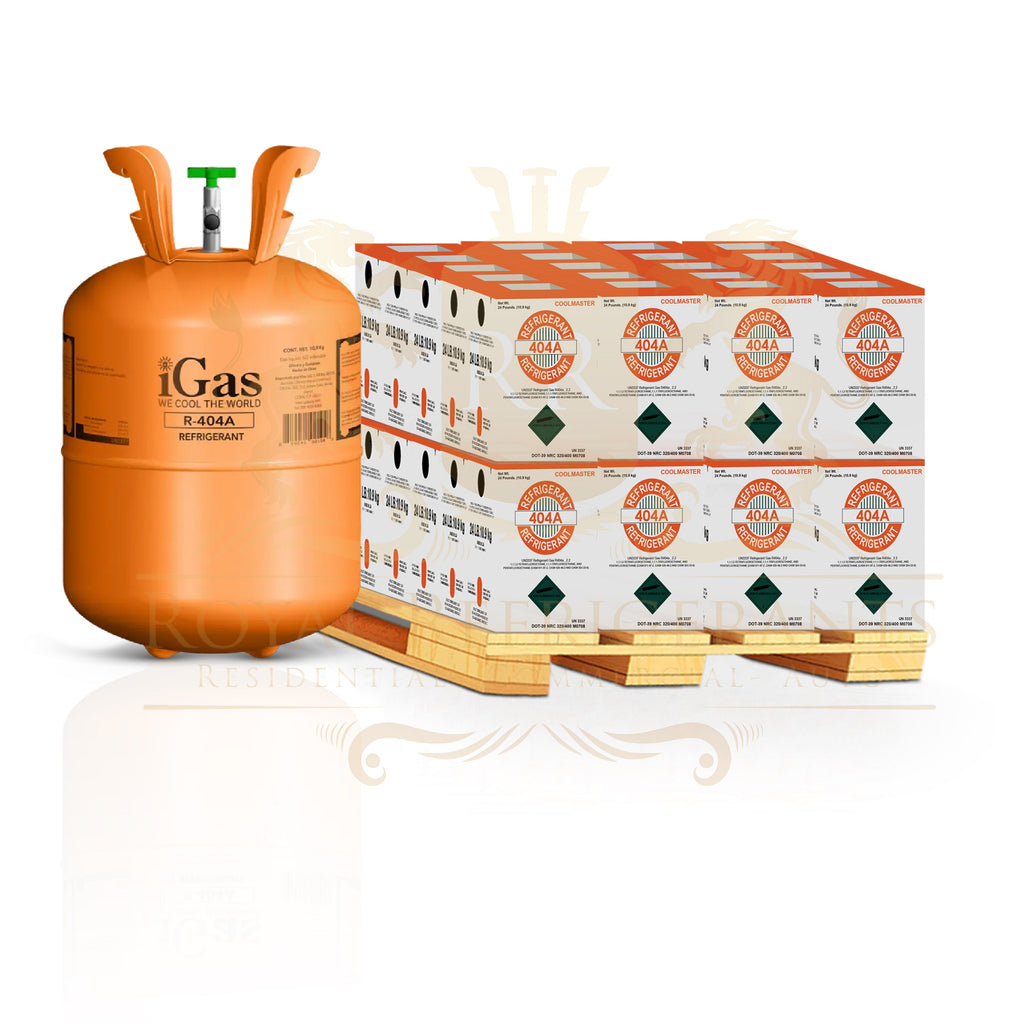 R-404A Refrigerant Gas 24 lb Cylinder for HVAC Refrigeration Systems – New Factory Sealed