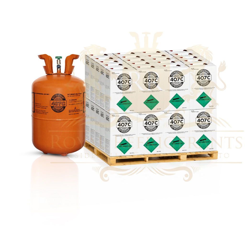 R-407C 25 lb Refrigerant New Factory Sealed Cylinder