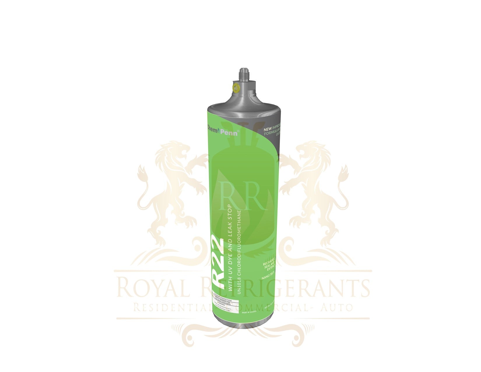 R-22  Refrigerant with Leak-Stop and UV Dye - 27.9 oz. / 1.7 lb. MADE IN USA